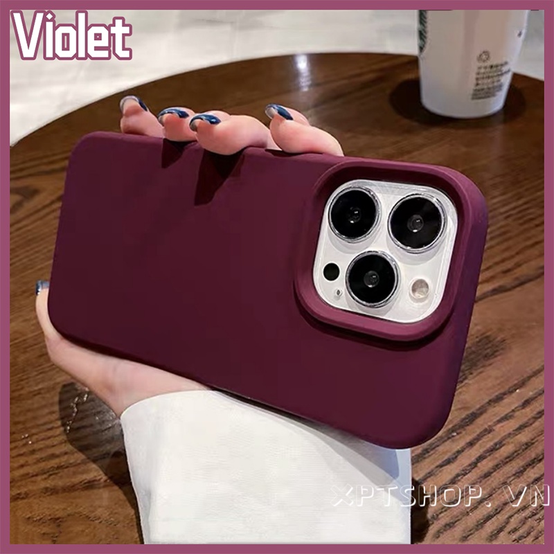 Simple Solid Violetซิลิโคนเหลวเคสโทรศัพท์สําหรับiPhone 17 Pro Max 17 Air 16 Plus 15 14 13 12 11 Pro Maxครอบคลุมเต็มรูปแบบกันกระแทกProtectSoft Cover ราคา ถูกที่สุด ดีลบีเคเค รูปภาพหลัก