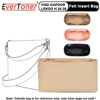 Evertoner กระเป๋าถือ กระเป๋าเครื่องสําอาง แต่งซิป หรูหรา สําหรับผู้หญิง Find Kapoor LEKOO H 24 28