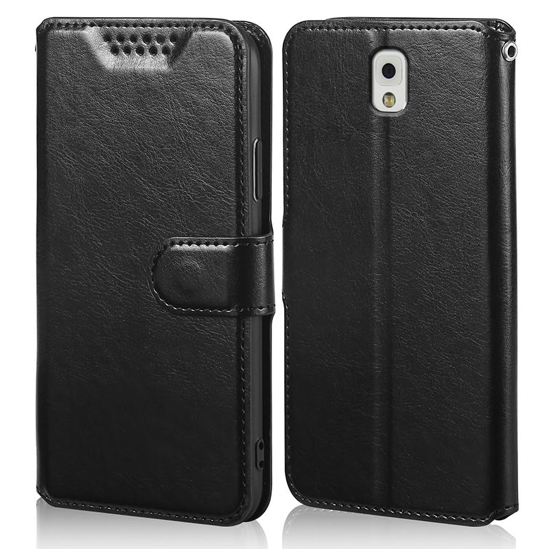 เคสแบบพับสําหรับ Samsung Galaxy Note 3 III N9000 N9005 N9006 กระเป๋าสตางค์ปกหนัง PU