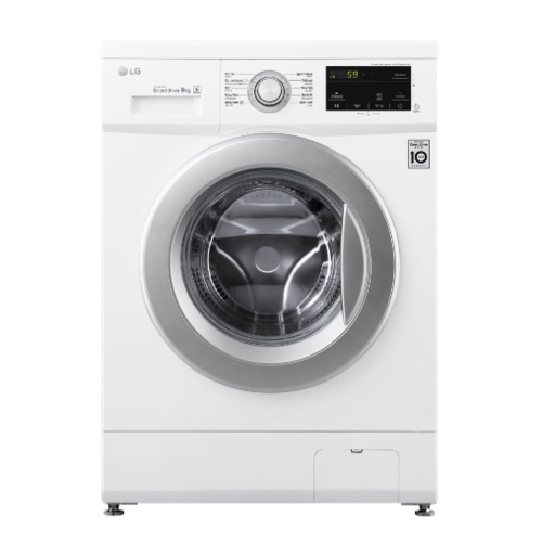 shophome468-LG เครื่องซักผ้าฝาหน้า 9 กก. FM1209N6W.ABWPETH สีขาว รับประกันของเเท้