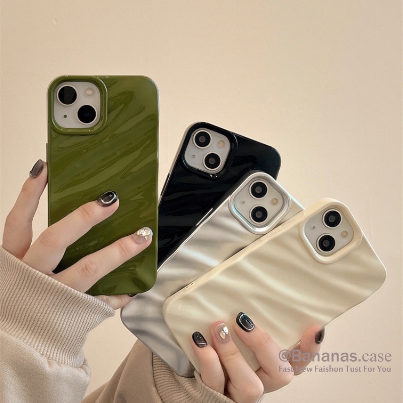 IPhone 17 16 15 14 13 12 11 Pro Max X Xr Xs Max 7 8 6 6s Plusเคสโทรศัพท์INS Wave Soft Cover