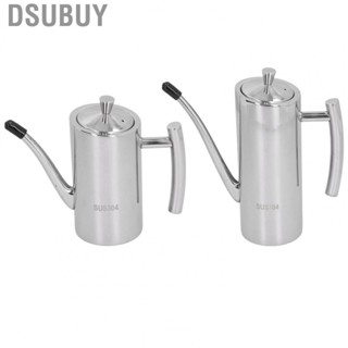 Dsubuy Oil Can  Oil Pot Non-Drip Leakproof 304 Stainless Steel with Long Eagle Beak Pot Mouth for Kitchen Use