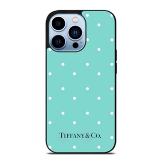 เคสป้องกันโทรศัพท์มือถือ ลาย Tiffany and Co Polkadot กันกระแทก สําหรับ IPhone 14 Plus 13 Pro Max 12 Mini X