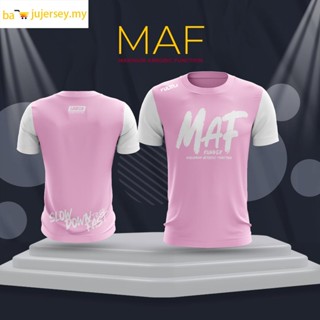 Maf Runner Running TShirt - Slow Down To Go FAST - อาหารนุ่ม - สีชมพู - เสื้อผ้าเหมือนเดินป่า