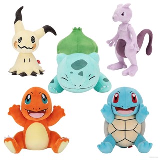 Cool ใหม่ ตุ๊กตาโปเกม่อน Mimikyu Mewtwo Bulbasaur Charmander Squirtle ของเล่นสําหรับเด็ก