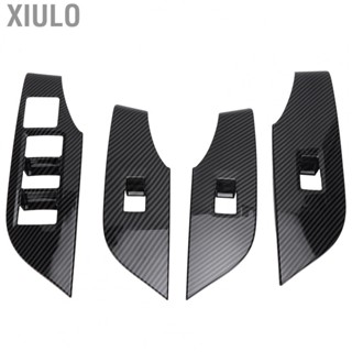 Xiulo Window Switch Panel Trim  Simple Installation 4pcs Window Lifter Panel Cover  for Car