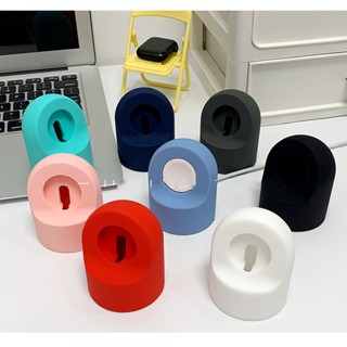 แท่นชาร์จ ซิลิโคน อลูมิเนียม สําหรับ apple watch Stand Series SE 6 5 4 3 2 1