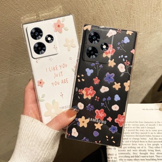 ใหม่ เคสโทรศัพท์มือถือ TPU นิ่ม ป้องกันกล้อง ลายดอกไม้น่ารัก สําหรับ Realme C53 C55 NFC 10T 5G 2023 RealmeC53