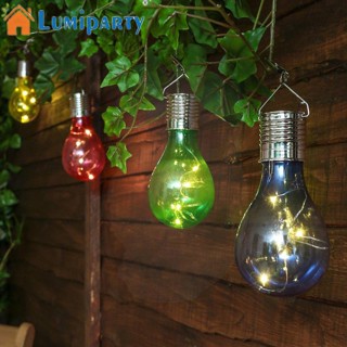 Lumiparty หลอดไฟ Led พลังงานแสงอาทิตย์ แบตเตอรี่ในตัว 40mah สําหรับแขวนตกแต่งสวน บ้าน ระเบียง