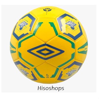 UMBRO ลูกฟุตบอลลายประเทศบราซิล ขนาด 5(UMBRO Brasil 2018 Flag Supporter Ball unisex) สีเหลือง ของแท้