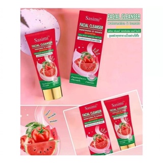 SASIMI Watermelon&amp;Tometo Facial Cleanser โฟมล้างหน้า สูตรแตงโม มะเขือเทศ (S12111)