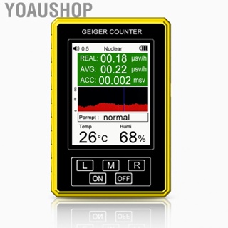 Yoaushop Nuclear Radiation Detector  Quick Response Dosimeter High Accuracy Multifunctional Portable Real Time Detection Safe LCD Display  for Mobile Iron Tower