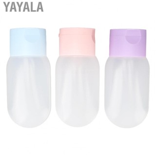 Yayala Soft Travel Bottles Set  3pcs Wearable Leakage Proof Squeezable Empty Cosmetic Container  for Face Wash for