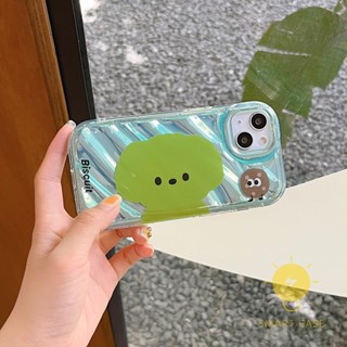 For เคสไอโฟน 14 Pro Max [Biscuit Cute Shining] เคส Phone Case For iPhone 14 Pro Max Plus 13 12 Mini 11 For เคสไอโฟน11 Ins Korean Style Retro Classic Couple Shockproof Protective TPU Cover Shell