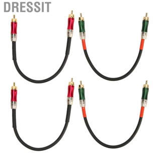 Dressit RCA Cable  RCA To RCA  Cable Brass Wire Male To Male  for Home Stereo  System for TV for Amplifier