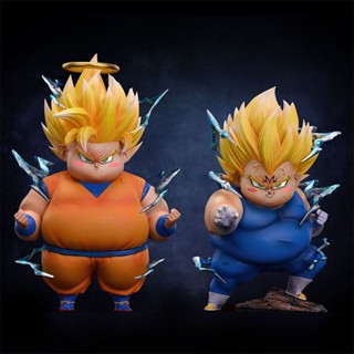 โมเดลฟิกเกอร์ Dragon Ball figure Fat Series Super Saiyan 2 Son Goku Majin Vegeta GK PVC Figure Model DragonBall ตุ๊กตาโมเดล