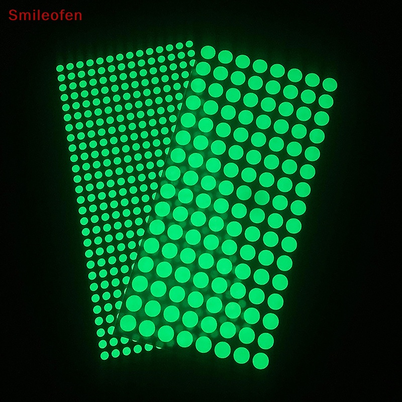 [Smileofen] ใหม่ สติกเกอร์เรืองแสงในที่มืด ดาว ทรงกลม ลายจุด สําหรับตกแต่งผนังห้อง DIY