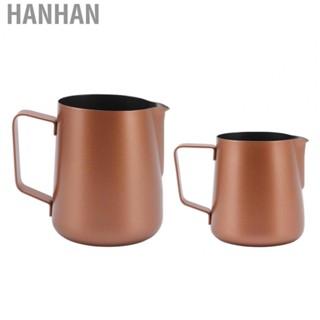 Hanhan  Frothing Pitcher   Coffee Latte Art Pitcher Stainless Steel Eagle Mouth Outlet Multipurpose  for Home