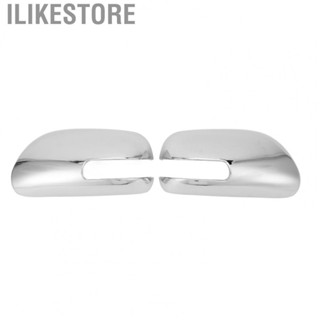 Ilikestore Door Mirror Covers Bright Silver  ABS Chrome Stylish Weatherproof Outside Mirror Housing Perfect Fit for Car