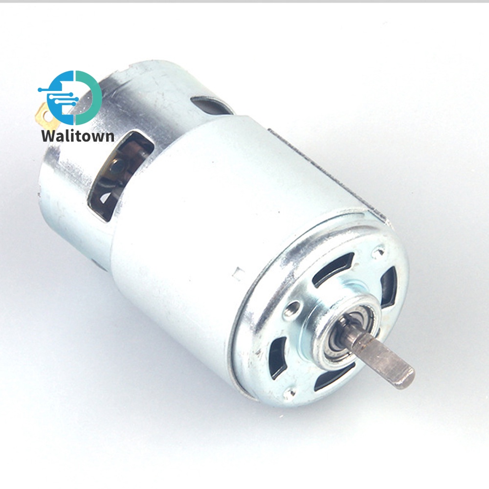 มอเตอร์ไฟฟ้าแรงบิดสูง DC 775 DC12V 24V 4500 5500 12000 RPM