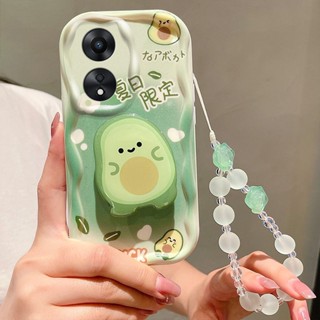 3D Case for Xiaomi MI POCO F3 X2 Redmi Note10 5G น่ารัก การ์ตูน พี่ใหญ่ เคสมือถือ Curved Xiaoman waist Avocado With bracket Add bracelet Soft TPU Case