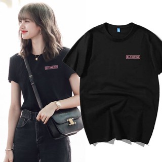 [S-5XL]REBUILD Lisa BLACKPINK เสื้อผู้หญิง เสื้อเชิ้ตแขนสั้น เกาหลี แฟชั่น ใส่สบายๆ สินค้ามาใหม่  22042011