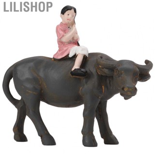 Lilishop Cattle Sculpture For Shelf Decoration DIY Display Vivid  Figurine