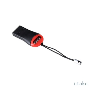 Utakee อะแดปเตอร์การ์ดรีดเดอร์ USB 2 0 SDHC TF Flash Memory Card Reader Writer Mini 1 ชิ้น