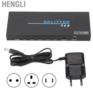 Hengli 1to 4 HD Multimedia Interface Splitter  Dispenser Plug and Play  for TV Teaching