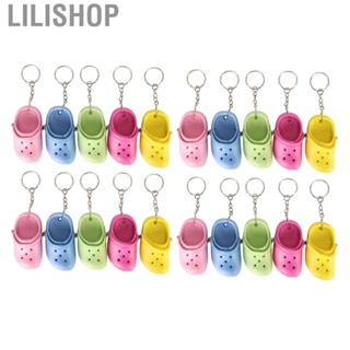 Lilishop Slipper Key Chains  5 Colors Shoe Keychains Beautiful  for Door for Backpack