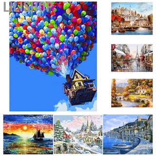 Lilishop Hanging Picture DIY Digital Oil Painting Decorative Landscape Painting for Bedroom Living Room