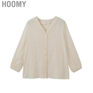 Hoomy Women V Neck Lace Trim Blouse Shirts  Sun Block Women V Neck Short Sleeve Lace Trim Tops Summer Fashionable  for Shopping for Everyday for Work