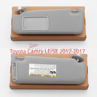 Dasbecan ที่บังแดด ด้านซ้าย ไม่มีไฟ สําหรับ Toyota Camry LE SE 2012-2017 Gray 74320-06610-B1 74320-06610-B2 74320-06611-B2 74320-33F40-B0