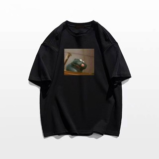 เสื้อยืดผ้าฝ้าย 100 พิมพ์ลายการ์ตูนหนู Remy Ratatouille Meme Essential น่ารัก ขนาดใหญ่ สําหรับผู้ชาย