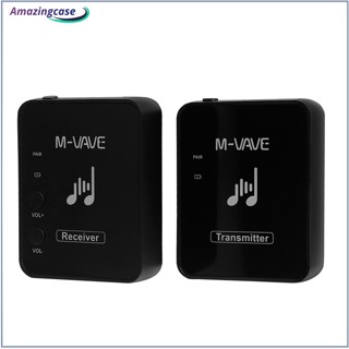 Amaz เครื่องรับส่งสัญญาณระบบไร้สาย 2.4g หูฟังมอนิเตอร์ อุปกรณ์บันทึกเสียงรบกวน สําหรับการแสดงบนเวที