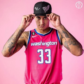 เสื้อกีฬาบาสเก็ตบอล แขนกุด ลายทีม Washington Wizards 22-23 Season Jersey NO.33 Kyle Kuzma สําหรับผู้ชาย