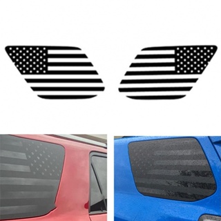 ⚡READYSTOCK⚡High Quality Rear Decals Flag Stickers Matte Black 2Pcs/Set Accessories