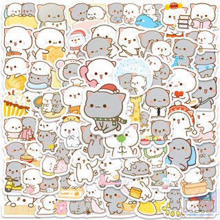 ❉ สติกเกอร์ Q Cats Daily Life Series 02 สําหรับติดตกแต่ง ❉ สติกเกอร์แฟชั่น กันน้ํา DIY 60 ชิ้น/เซต