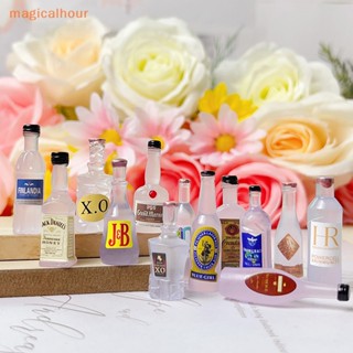Magicalhour^^ เครื่องประดับเรซิ่น รูปขวดไวน์ แฮนด์เมด ขนาดเล็ก 5 ชิ้น