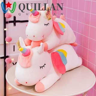 QUILLAN Kawaii Unicorn Pillow Creative Unicorn Stuffed Toys Unicorn Plush Toys Office Decoration Interactive Toy Animal Horse Toys Plush Toys Soft Room Decoration Plush Animal Pillow/Multicolor