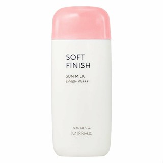 Missha All Around Safe block Soft Finish Sun Milk ครีมกันแดด 70 มล. SPF50+ PA+++ ครีมกันแดด เกาหลี k ความงาม ดูแลผิว