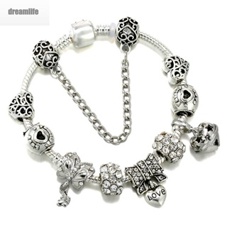 【DREAMLIFE】Bracelet Antique Silver Beaded Bracelets &amp; Bangles Charm Beads Bracelet