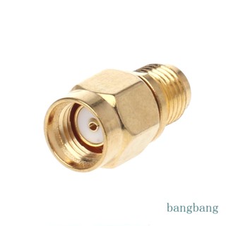 Bang RP-SMA ปลั๊กตัวผู้ เป็น SMA ตัวเมีย แจ็คตรง RF อะแดปเตอร์เชื่อมต่อโคแอ็กเชียล