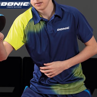 Donic เสื้อยืดลําลอง แขนสั้น ระบายอากาศ แห้งเร็ว สําหรับผู้ชาย ผู้หญิง เหมาะกับการเล่นกีฬา ปิงปอง 83231 83232