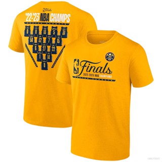 เสื้อยืดแขนสั้น พิมพ์ลาย NBA Nuggets Finals Winner HQ1 พลัสไซซ์ สําหรับผู้ชาย และผู้หญิง เหมาะกับการเล่นกีฬาบาสเก็ตบอล 2023 QH1