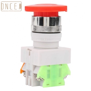 【ONCEMOREAGAIN】Button Switch 10A 1NO 1NC AC250V Contact Type Emergency Stop Industrial