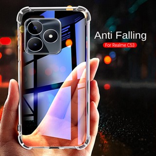 เคสซิลิโคนนิ่ม แบบใส กันกระแทก สําหรับ Realme C53 Readme C53 Realmi C 53 53C RealmeC53 4G 6.74 นิ้ว