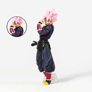 โมเดลฟิกเกอร์ PVC รูปปั้น Dragon Ball Super Saiyan ROSE Goku ขนาด 26 ซม. สีดํา ของเล่นสําหรับเด็ก