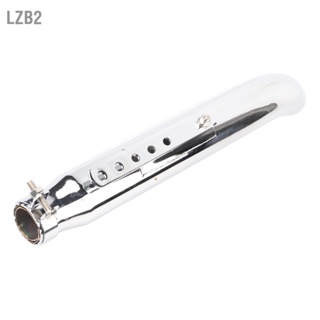 LZB2 Universal รถจักรยานยนต์ ท่อไอเสีย Retro Electroplating Silencer พร้อมตัวลดขนาด 35/39/43 มม