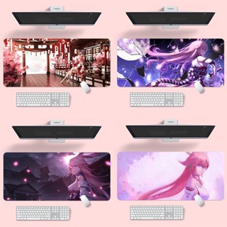 Yae-miko#Genshin [พร้อมส่ง] [พร้อมส่ง] [พร้อมส่ง] [พร้อมส่ง]#mousepad อะนิเมะ g ขนาดใหญ่